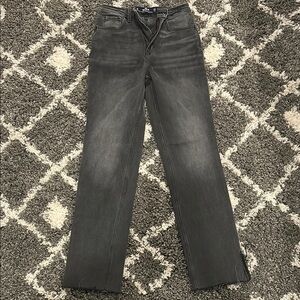 Hollister Gray Straight Leg Jeans Classic Style
